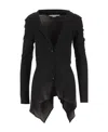 Stella Mccartney Asymmetric Buttoned Shirt In Black