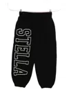 Stella Mccartney Athletic-logo Sweatpants In Black