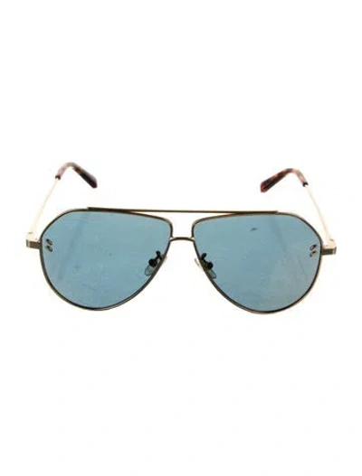 Pre-owned Stella Mccartney Aviator Tinted Sunglasses In Gold