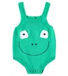 Stella Mccartney Baby Appliqué Cotton Bodysuit In Green