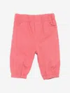 Stella Mccartney Baby Boys Cotton Twill Trousers In Pink