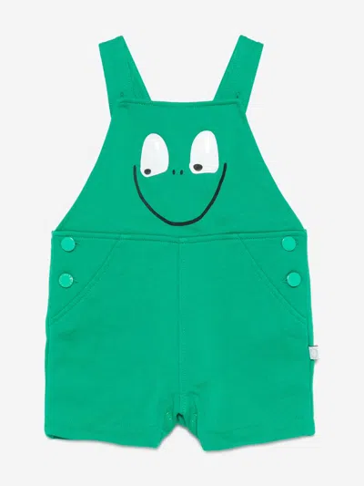 Stella Mccartney Kids'  Baby Boys Frog Dungarees In Green