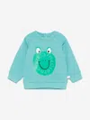 Stella Mccartney Baby Boys Frog Logo Sweatshirt In Blue