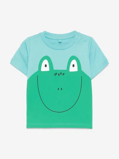 Stella Mccartney Baby Boys Frog T-shirt In 绿色