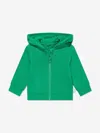 Stella Mccartney Baby Boys Frog Zip Up Top In Green
