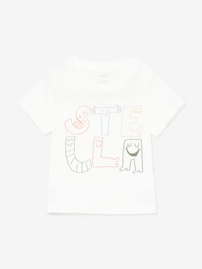 Stella Mccartney Baby Boys Logo T-shirt In Ivory