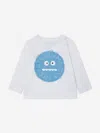 Stella Mccartney White T-shirt For Baby Boy With Monster In White