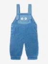 Stella Mccartney Baby Boys Teddy Fleece Dungarees In Blue