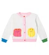 Stella Mccartney Baby Cotton And Wool Cardigan In Multi