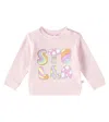 Stella Mccartney Baby Cotton Jersey Sweatshirt In Pink