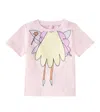 Stella Mccartney Printed Cotton Jersey T-shirt In Pink