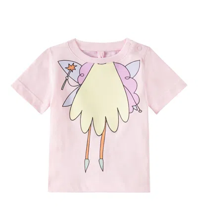 Stella Mccartney Baby Cotton Jersey T-shirt In Pink