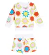 Stella Mccartney Baby Cotton Sweathshirt And Pants Set In White