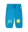 Stella Mccartney Baby Cotton Sweatpants In Blue