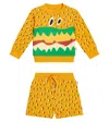 Stella Mccartney Baby Set Aus Sweatshirt Und Shorts Aus Baumwolle In Yellow