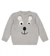 Stella Mccartney Grey Sweater For Baby Boy In Grey