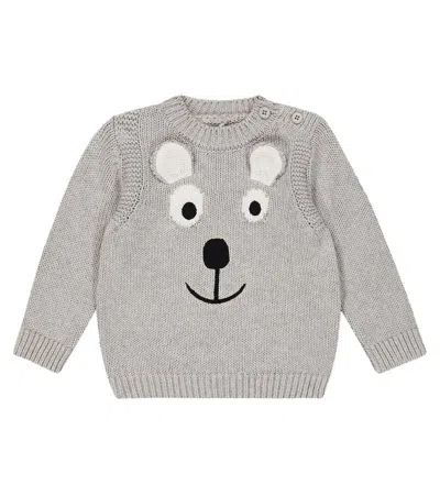 Stella Mccartney Grey Sweater For Baby Boy In Grigio