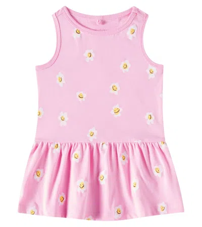 Stella Mccartney Baby Bedrucktes Kleid Aus Baumwoll-jersey In Pink