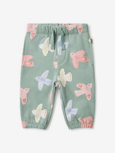 Stella Mccartney Baby Girls Birds Aop Joggers In Gray