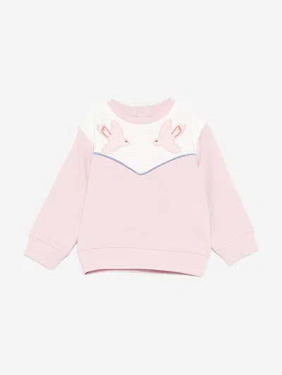Stella Mccartney Kids'  Baby Girls Birds Sweatshirt In Pink