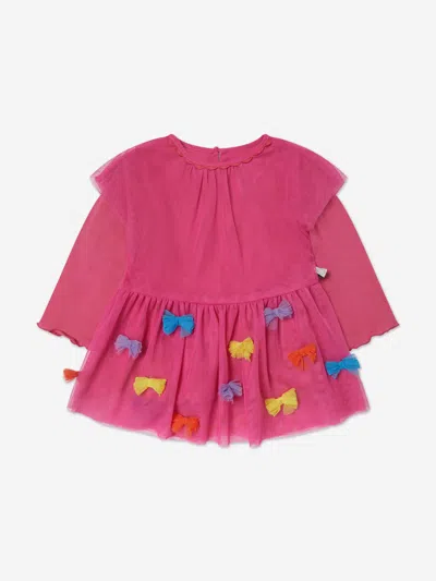 Stella Mccartney Baby Girls Bow Dress In Pink