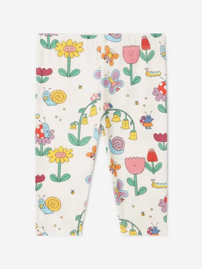 Stella Mccartney Baby Girls Flowers And Bug Leggings In Multi