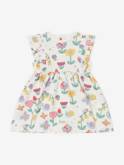 Stella Mccartney Baby Girls Flowers And Bugs Jersey Dress In Multi