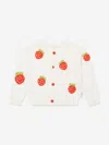 Stella Mccartney Baby Girls Knitted Strawberry Cardigan In White