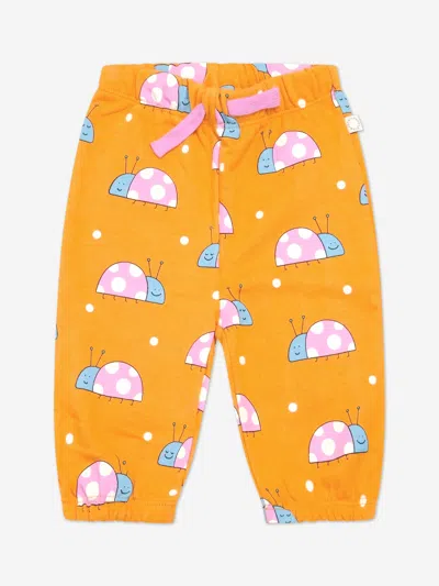 Stella Mccartney Baby Girls Ladybird Joggers In Yellow