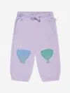 Stella Mccartney Seashell-print Cotton Track Pants In Purple