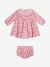Stella Mccartney Baby Girls Star Dress With Knickers In Pink