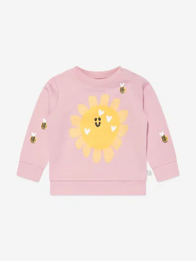 Stella Mccartney Baby Girls Sunshine Sweatshirt In Pink