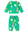 Stella Mccartney Baby Heart Cotton Fleece Tracksuit