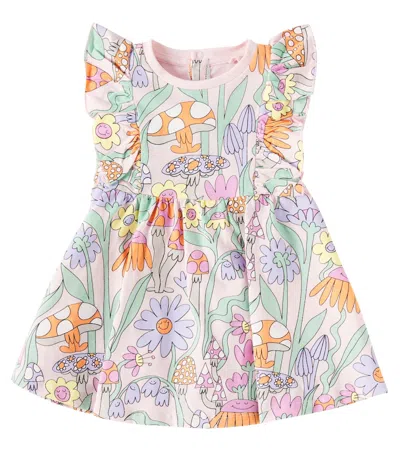 Stella Mccartney Baby Printed Cotton Dress In Multicoloured