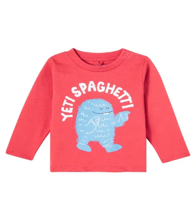 Stella Mccartney Baby Printed Cotton Jersey Sweatshirt In Red