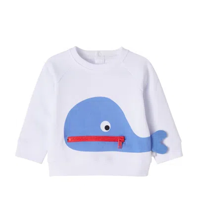 Stella Mccartney Baby Printed Cotton Jersey Sweatshirt In White