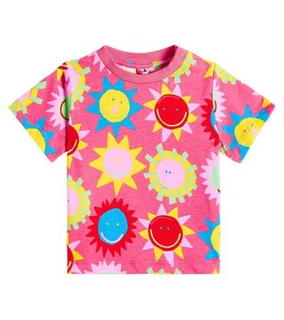 Stella Mccartney Baby Printed Cotton Jersey T-shirt In Multicoloured