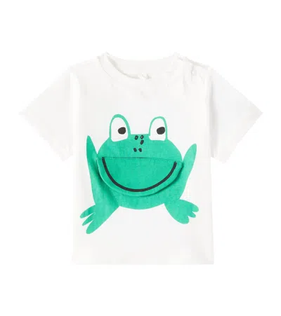 Stella Mccartney Baby Printed Cotton Jersey T-shirt In White
