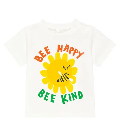 Stella Mccartney Baby Printed Cotton Jersey T-shirt In White