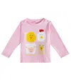Stella Mccartney Baby Printed Cotton Jersey Top In Pink