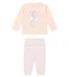 Stella Mccartney Baby Printed Cotton Pajamas In Pink