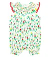 Stella Mccartney Baby Bedruckter Playsuit Aus Baumwolle In Ivory/colourful