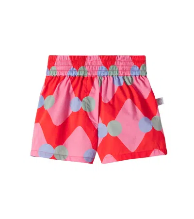 Stella Mccartney Baby Printed Cotton Shorts In Multi