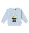Stella Mccartney Cotton Fleece Rabbit Sweatshirt In Blue