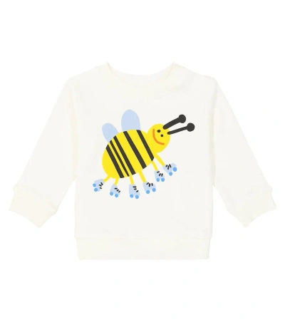 Stella Mccartney Baby Printed Cotton Sweatshirt In White