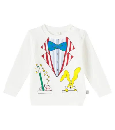 Stella Mccartney Baby Printed Cotton Sweatshirt In White