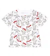 Stella Mccartney White T-shirt For Babbykids With Pop-corn In Ivory/colourful