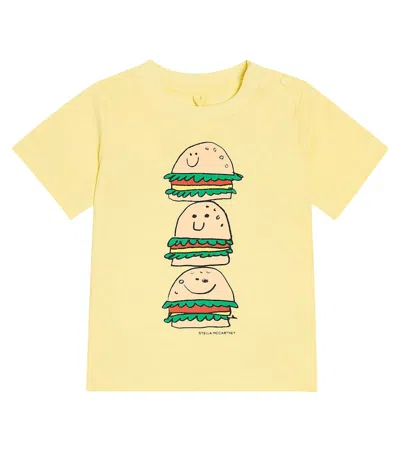 Stella Mccartney Baby Printed Cotton T-shirt In White