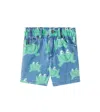 Stella Mccartney Organic Denim Frog Shorts In Blue