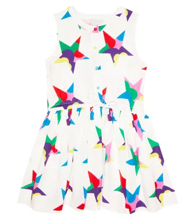 Stella Mccartney Kids' Baby Printed Dress In White/colourful